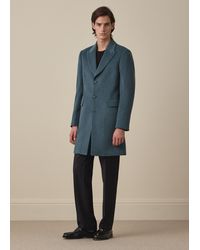 Paul Smith - Dark Wool-Cashmere Blend Overcoat - Lyst