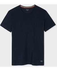 Paul Smith - Navy Cotton Lounge T-shirt Blue - Lyst