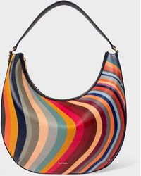 Paul Smith - Women's 'swirl' Leather Medium Round Hobo Bag - Lyst