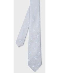 Paul Smith - Light Tonal Floral Silk Tie - Lyst