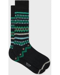 Paul Smith - Wool-Blend Fair Isle Socks - Lyst