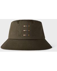 Paul Smith - Khaki Cordura Laser 'Signature Stripe' Bucket Hat - Lyst
