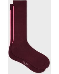 Paul Smith - Cotton-Blend Contrast Stripe Socks - Lyst