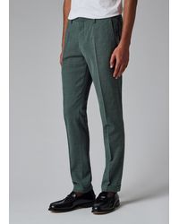 Paul Smith - Dark Stretch-Wool Seersucker Check Trousers - Lyst