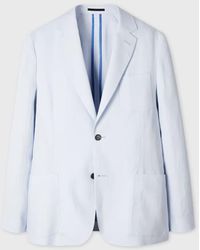 Paul Smith - Pale Linen Patch-Pocket Unlined Blazer - Lyst
