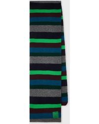 Paul Smith - Stripe Lambswool Scarf - Lyst