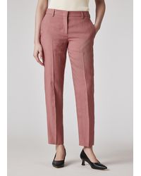 Paul Smith - Slim-Fit Linen Tailored Trousers - Lyst