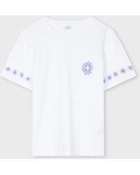 Paul Smith - 'Ps Daisy' Embroidery T-Shirt - Lyst