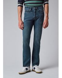 Paul Smith - Standard-Fit Mid-Wash 'Organic Authentic Twill' Jeans - Lyst
