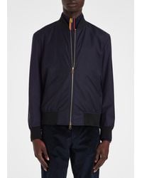 Paul Smith - 'Storm System' Wool Bomber Jacket - Lyst
