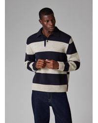 Paul Smith - Block Stripe Knitted Polo Sweater - Lyst