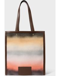 Paul Smith - Pink Recycled Polyester 'airbrush' Tote Bag Multicolour - Lyst