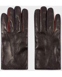 Paul Smith - Leather 'Concertina' Gloves - Lyst