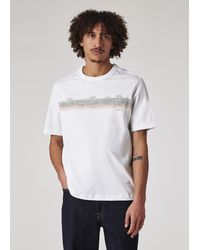 Paul Smith - 'Desert Stripe' Print T-Shirt - Lyst