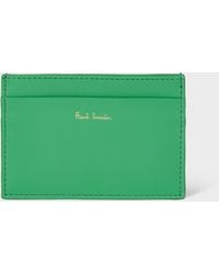 Paul Smith - Leather 'Signature Stripe' Card Holder - Lyst