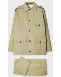 Paul Smith - Stone Cotton Herringbone Co-Ord - Lyst