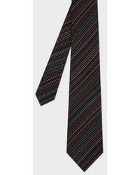 Paul Smith - 'Signature Stripe' Houndstooth Silk-Blend Tie - Lyst