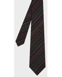 Paul Smith - 'Signature Stripe' Houndstooth Silk-Blend Tie - Lyst