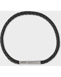 Paul Smith - Braided Leather Bracelet - Lyst