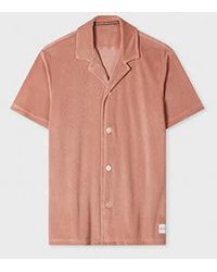 Paul Smith - Peach Towelling Short Sleeve Shirt - Lyst