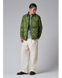 Paul Smith - Khaki Packable Quilted Nylon Shirt Jacket - Lyst
