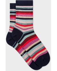 Paul Smith - Striped Print Socks - Lyst