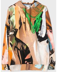 Paul Smith - 'life Drawing' Print Cotton Hoodie Multicolour - Lyst
