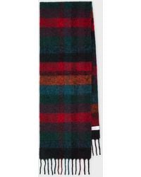 Paul Smith - Merino Wool Check Scarf - Lyst