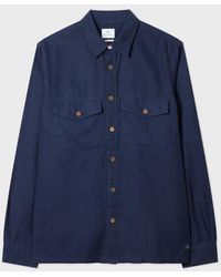 Paul Smith - Lyocell-Cotton Patch-Pocket Shirt - Lyst