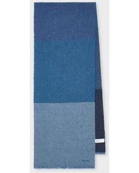 Paul Smith - Lambswool-Silk Block Stripe Scarf - Lyst