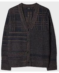 Paul Smith - 'Patchwork' Cotton-Blend Cardigan - Lyst