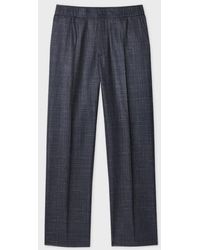 Paul Smith - Wool-Silk Elasticated-Waist Trousers - Lyst