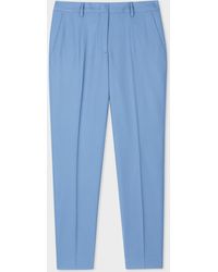 Paul Smith - A Suit To Travel In - Classic-fit Powder Blue Wool Pants - Lyst