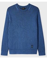 Paul Smith - Ribbed Cotton And Wool-Blend Sweater - Lyst