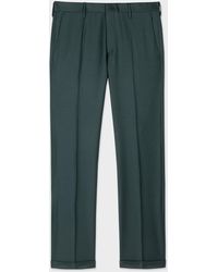 Paul Smith - Slim-fit Dark Green Wool-cashmere Trousers - Lyst