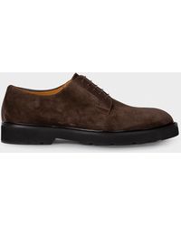 Paul Smith - Chocolate Brown Suede 'ras' Shoes - Lyst
