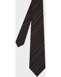 Paul Smith - 'Signature Stripe' Houndstooth Silk-Blend Tie - Lyst