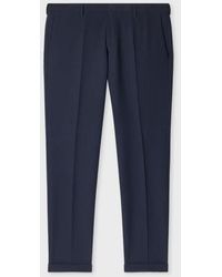 Paul Smith - Slim-Fit Cotton-Blend Seersucker Stripe Trousers - Lyst