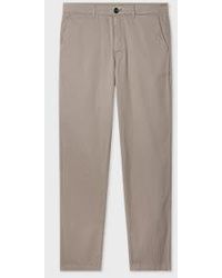 Paul Smith - Tapered-Fit Taupe Stretch-Cotton Chinos - Lyst