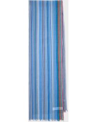 Paul Smith - Cotton 'Multistripe' Scarf - Lyst