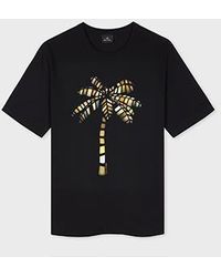 Paul Smith - 'Palm Tree' Print T-Shirt - Lyst