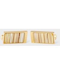 Paul Smith - Mother-Of-Pearl Stripe Cufflinks - Lyst