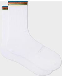 Paul Smith - 'Signature Stripe' Tipping Cycling Socks - Lyst
