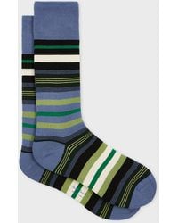Paul Smith - Cotton-Blend Multi Stripe Socks - Lyst
