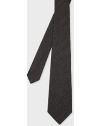 Paul Smith - Wool-Silk Herringbone Tie - Lyst