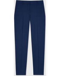 Paul Smith - A Suit To Travel In - Dark Blue Wool Tapered-fit Trousers - Lyst