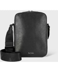 Paul Smith - Straw-Grain Embossed Leather Large Flight Bag - Lyst