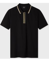 Paul Smith - Contrast Tipping Zip Polo Shirt - Lyst