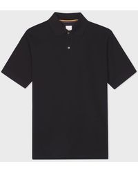 Paul Smith - Cotton 'Artist Stripe' Placket Polo Shirt - Lyst