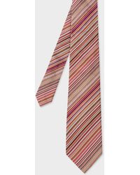 Paul Smith - 'signature Stripe' Silk Tie Multicolour - Lyst